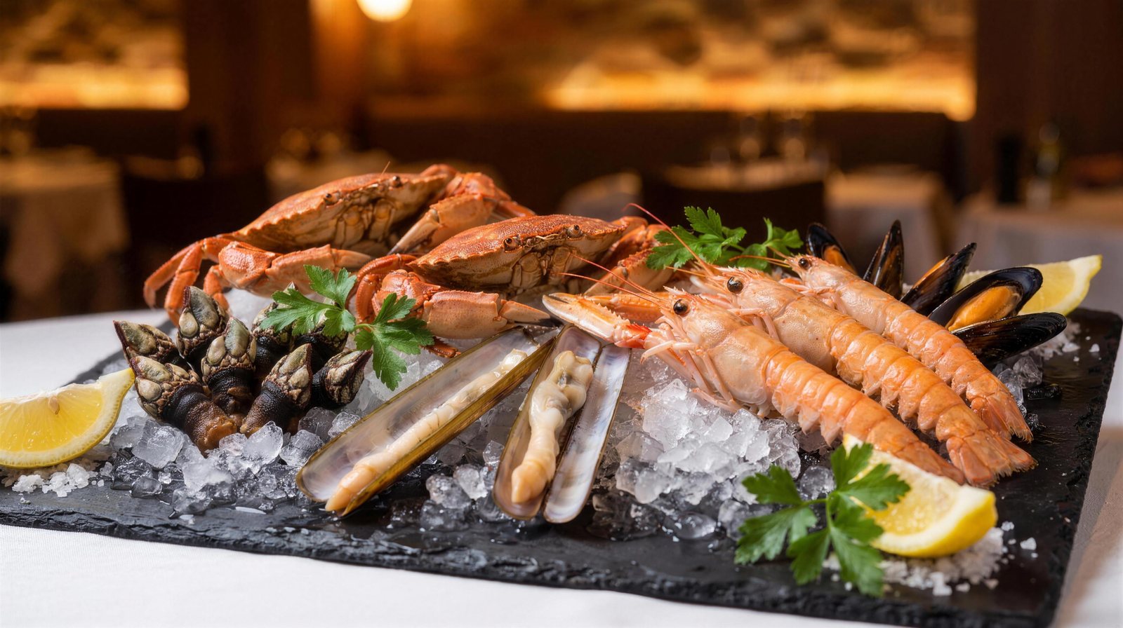 Mariscos frescos de La Pulperia de Girona
